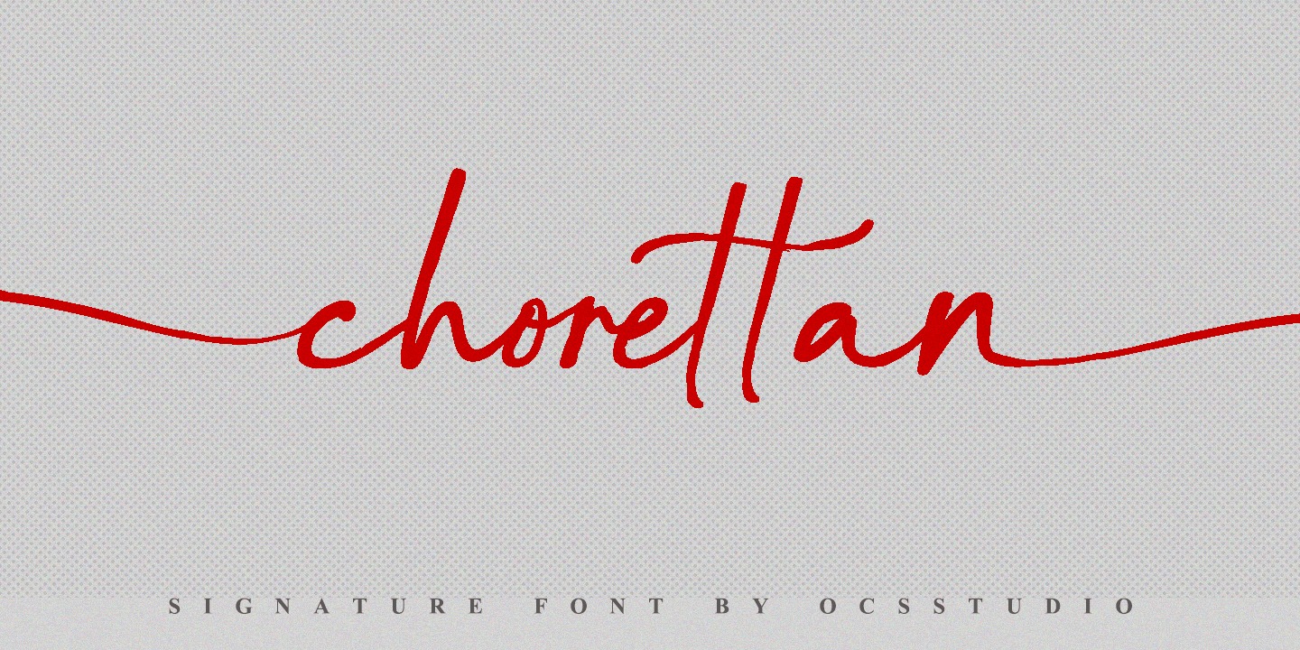 Шрифт Chorettan